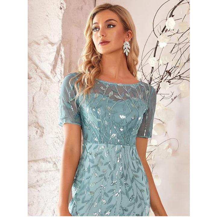 Embroidery Mermaid Evening Dress - OneBag