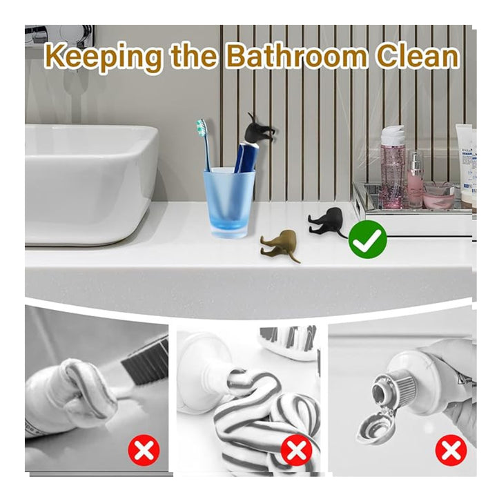 2 Pcs Pooping Dog Butt Toothpaste Topper Dispenser Cover - OneBag