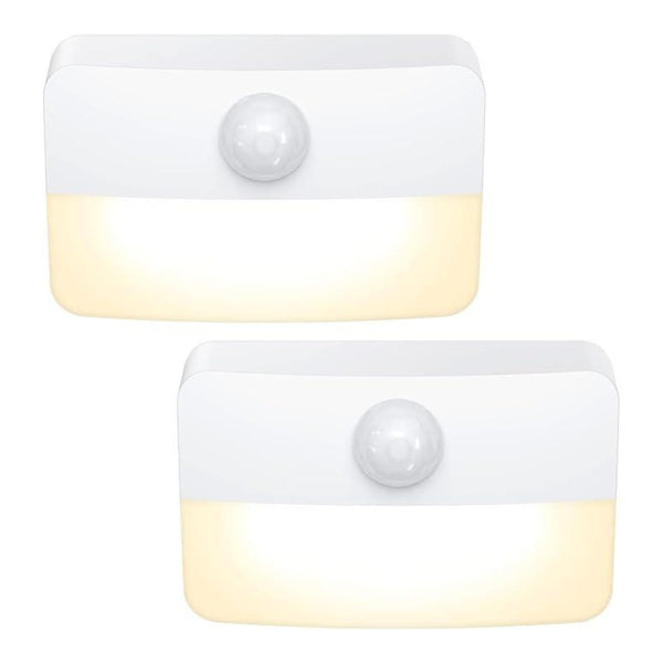 Criacr Motion Sensor Night Light, 2 Pack Stick-On Motion Sensor Lights Indoor by Battery Powered