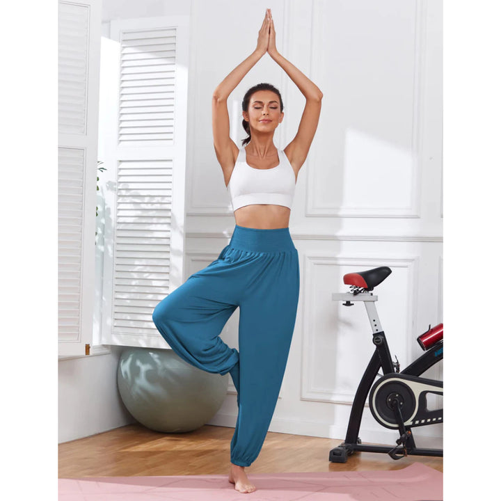 Elastic High Waisted Pants - OneBag