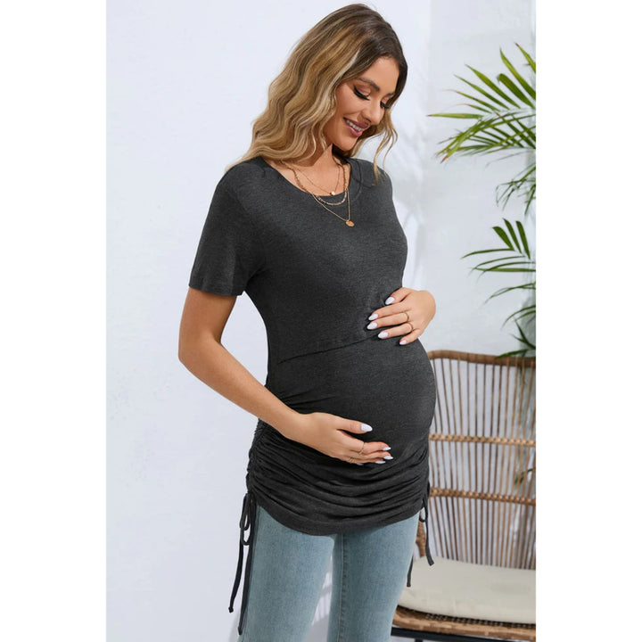 Maternity Short Sleeve T-Shirt Dress - OneBag