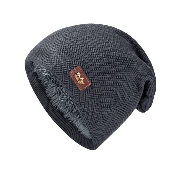 JFAN Beanie for Men and Women Beanie Knitted Winter Chunky Beanie Crochet Hat Grey - OneBag