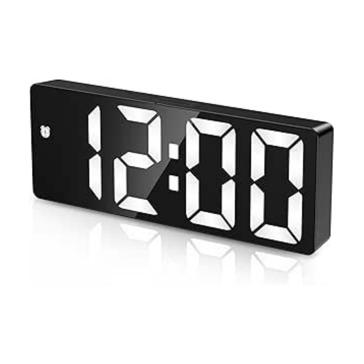 Digital Alarm Clock Bedside with 6.5" Large Display, Type-C/Battery Powered Alarm Clock - OneBag