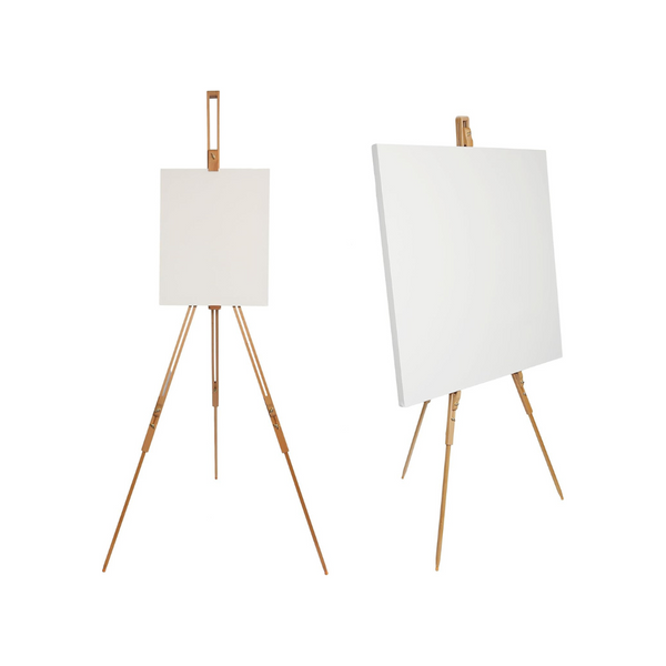 Portable Wooden Tri-Pod Artist Easel Stand for Painting, Sketching, Display, Exhibition - OneBag