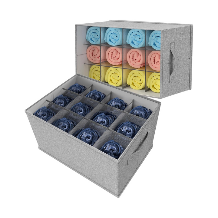 1 Pcs Wardrobe Pants Closet Storage Organiser, 12 Pocket Foldable Organizer - OneBag