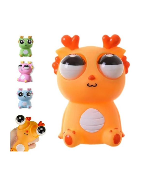 Squeeze Stress Relief Toy, Eye Popping Dragon Funny Eyeball Burst Toys Pop Out Eyes Toy
