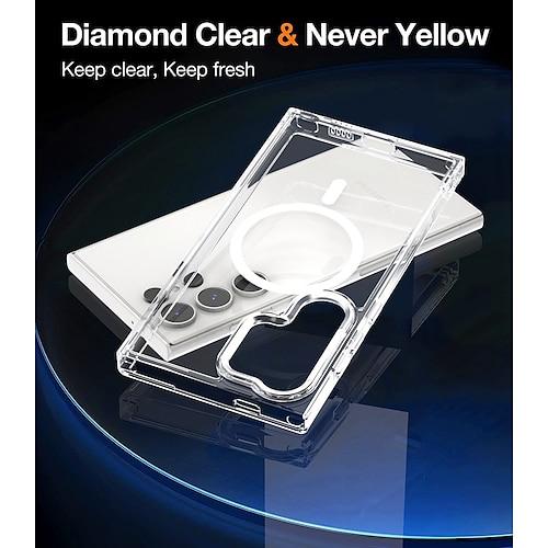 Transparent Samsung Galaxy S24 Ultra Case, Support Wireless Charging - OneBag