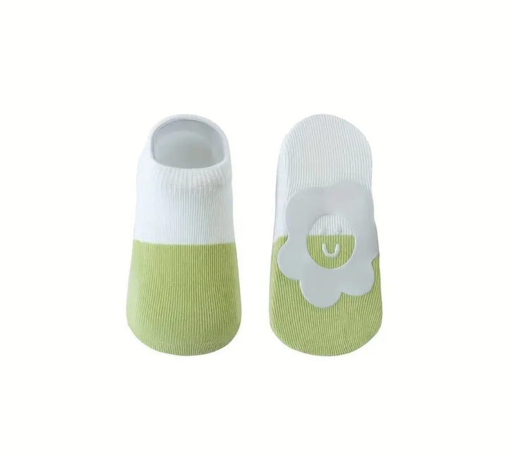 5 Pcs Baby Non Slip Grips Ankle Socks, Toddler Cartoon Anti Skid Socks for Boys Girls - OneBag