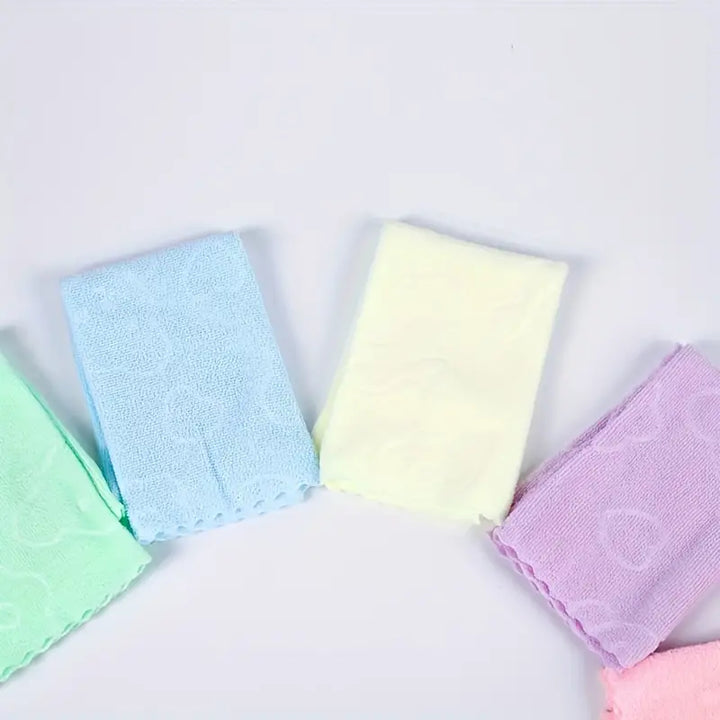 10 Pcs Microfiber Cleaning Cloth, Dishwashing Durable Absorbent Dishwashing Towel Wiping Rags - OneBag