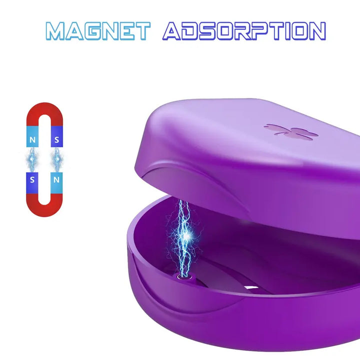 Purple Retainer Case, ARGOMAX Aligner Case, 1 Piece Braces Box, Orthodontic Box, Small Denture Box - OneBag
