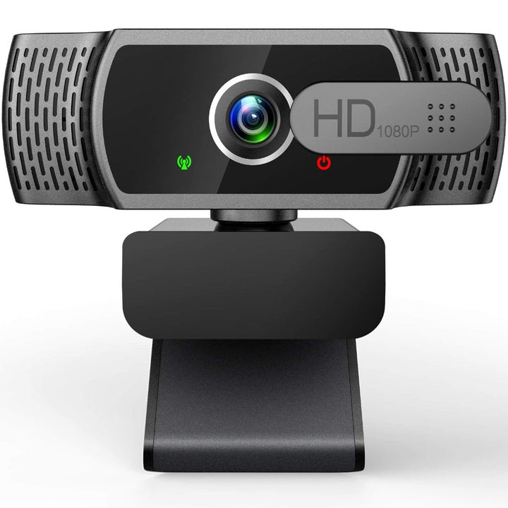 Webcam for PC with Microphone - 1080P FHD Webcam with Privacy Cover & Webcam Mounts - OneBag