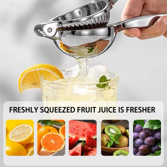 Lemon Squeezer Heavy Duty, Premium Metal Lemon Orange Lime Citrus Press Juicer Hand Juicer, Engineered Hand Squeezer Easy to Use and Clean - Anti Corrosive and Dishwasher Safe - OneBag