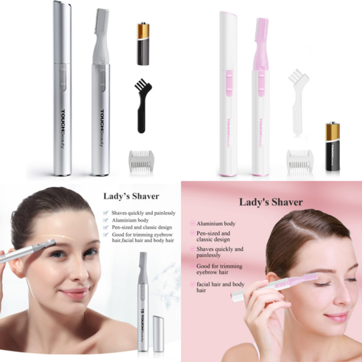 Electric Eyebrow Trimmer, Eyebrow Hair Remover, Painless Facial Hair Trimmer for Women - OneBag