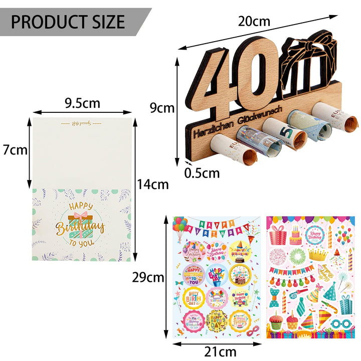 Wooden Guest Book, 40th Birthday Gift Signature Plaque, Wooden Number 40 - OneBag