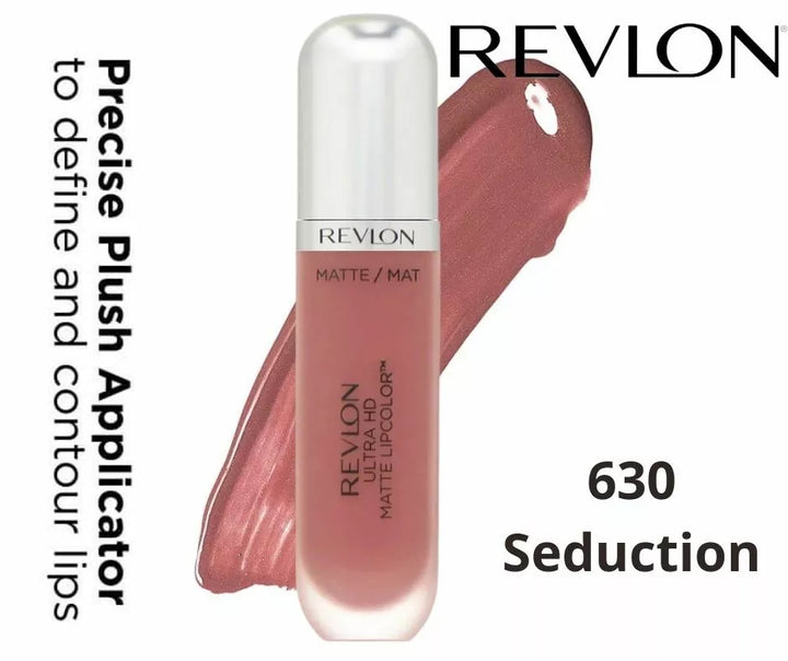 Revlon Ultra HD Matte Lipstick, Hyper Matte, Metallic Or High Shine Lip Color - OneBag