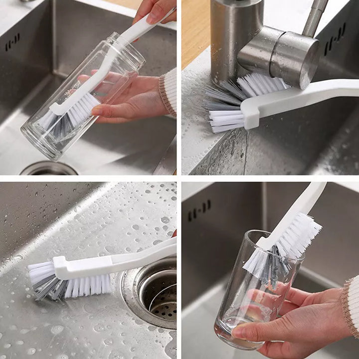 6 Pcs 3 Large & 3 Small Dish Brush Set Kitchen Cleaning Brush, Grout Cleaning Brushes - OneBag