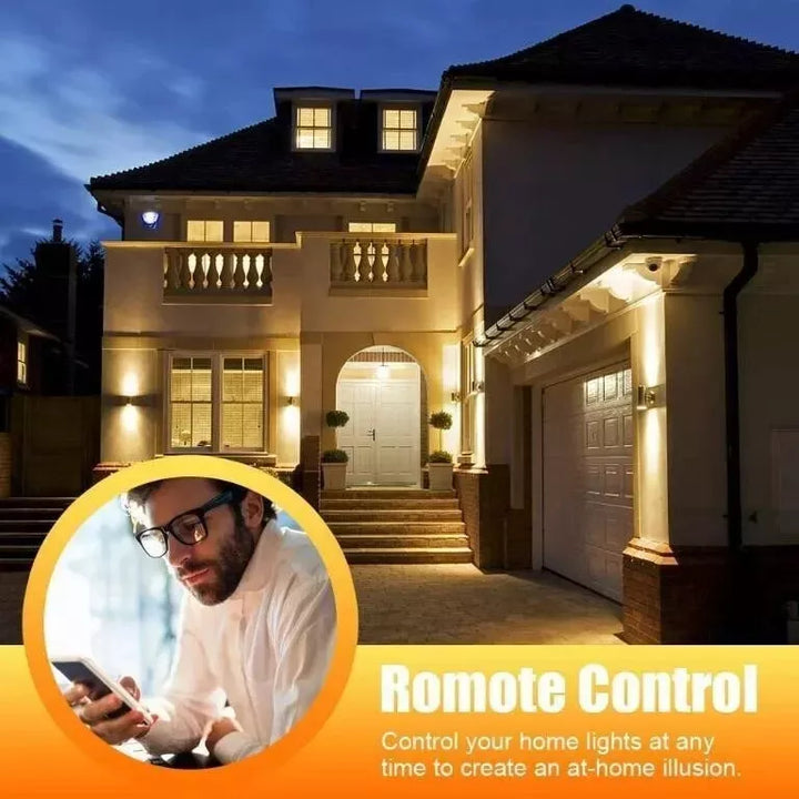 2 Pcs Smart WI-FI LED Light Bulbs with Timer and Remote Control - OneBag