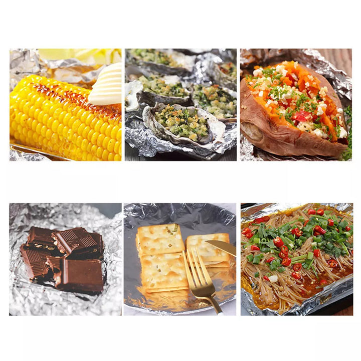 Heavy Duty Aluminum Foil Roll, Aluminum Foil Wrap for Cooking, BBQ, Baking, 0.015 micro thickness - OneBag