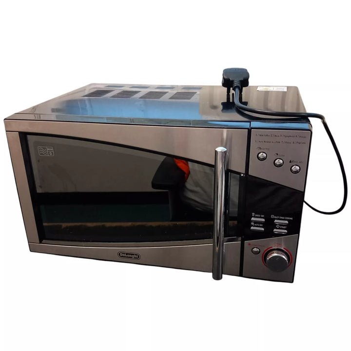 De'Longhi  Black and Silver 800W Standard Microwave P80T5A - OneBag