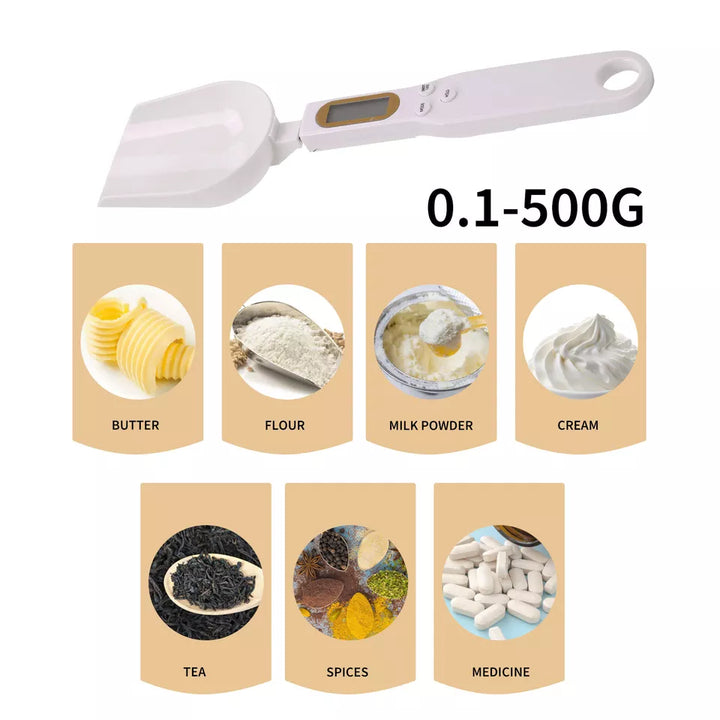 Digital Scale Spoon, Electronic Weighing Measuring Cup for Portioning Spices - OneBag