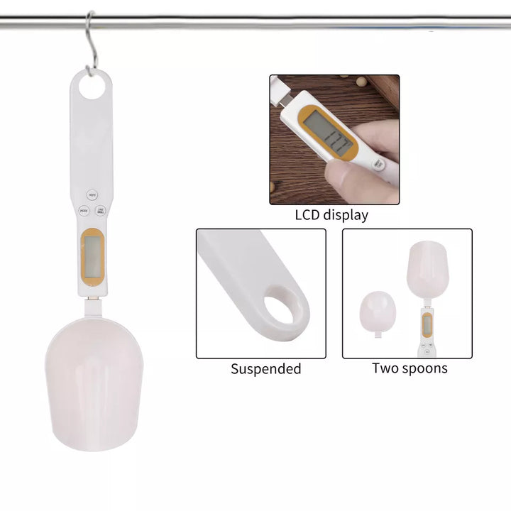 Digital Scale Spoon, Electronic Weighing Measuring Cup for Portioning Spices - OneBag