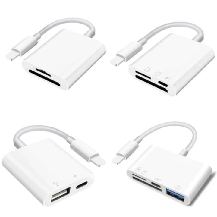 Card Reader Adapter, USB OTG Adapter for i-Phone i-Pad, USB To USBC-C Adapter - OneBag