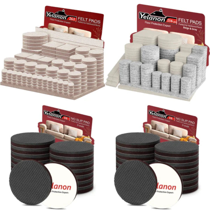 Non Slip Furniture Pads, Non Skid for Furniture Legs - OneBag