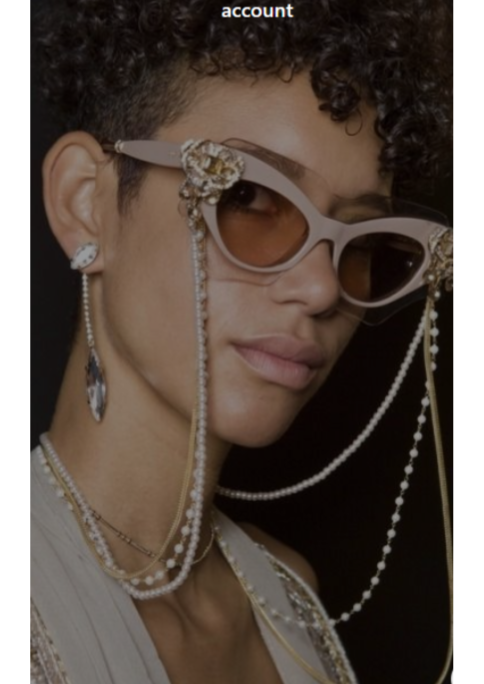 Sunglasses Chain, Pearl Gold Classic Glasses Chain for Women - OneBag