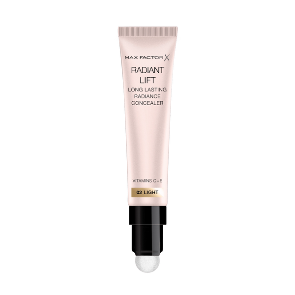 Max Factor Radiant Lift Hydrating and Brightening Concealer, Vitamins C and E, 02 Light, 7ml